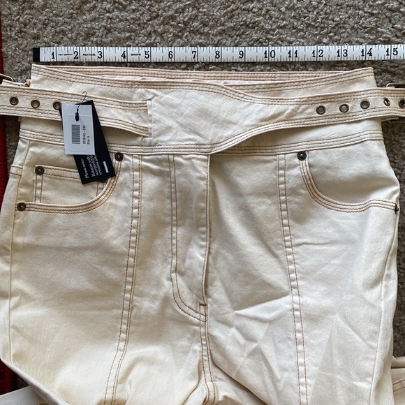 ✨NWT✨Ulla Johnson Albie belted high-rise wide-leg denim jeans - Picture 8 of 8